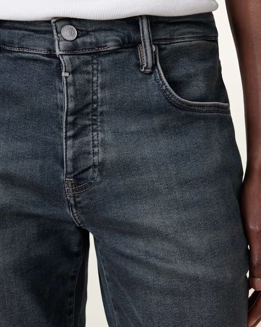 Dark Slate Gray ג׳ינס ארוך לגברים Sid – Slim Fit ALLSAINTS