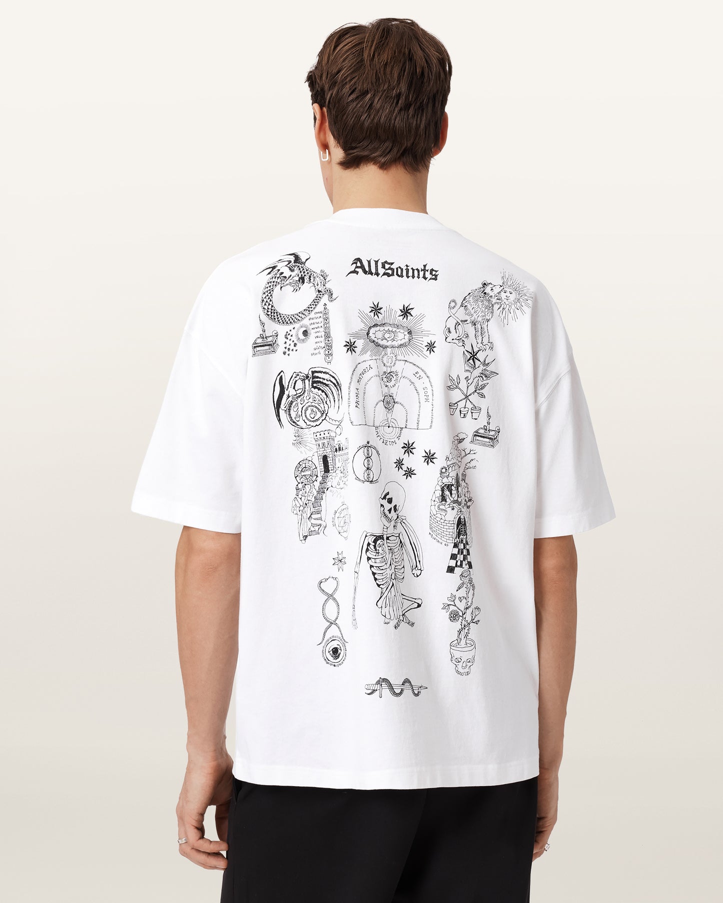 Seashell טי שירט קצרה לגברים Terra ALLSAINTS