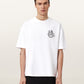 White Smoke טי שירט קצרה לגברים Terra ALLSAINTS