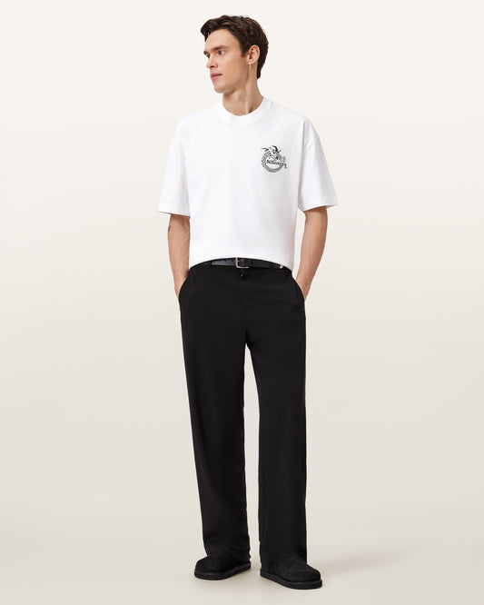 Antique White טי שירט קצרה לגברים Terra ALLSAINTS