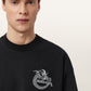Black טי שירט קצרה לגברים Terra ALLSAINTS