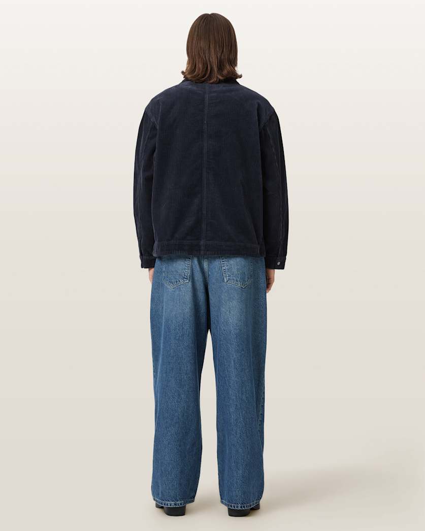 Light Gray ג׳ינס לגברים Daze Pleated - Wide Leg ALLSAINTS