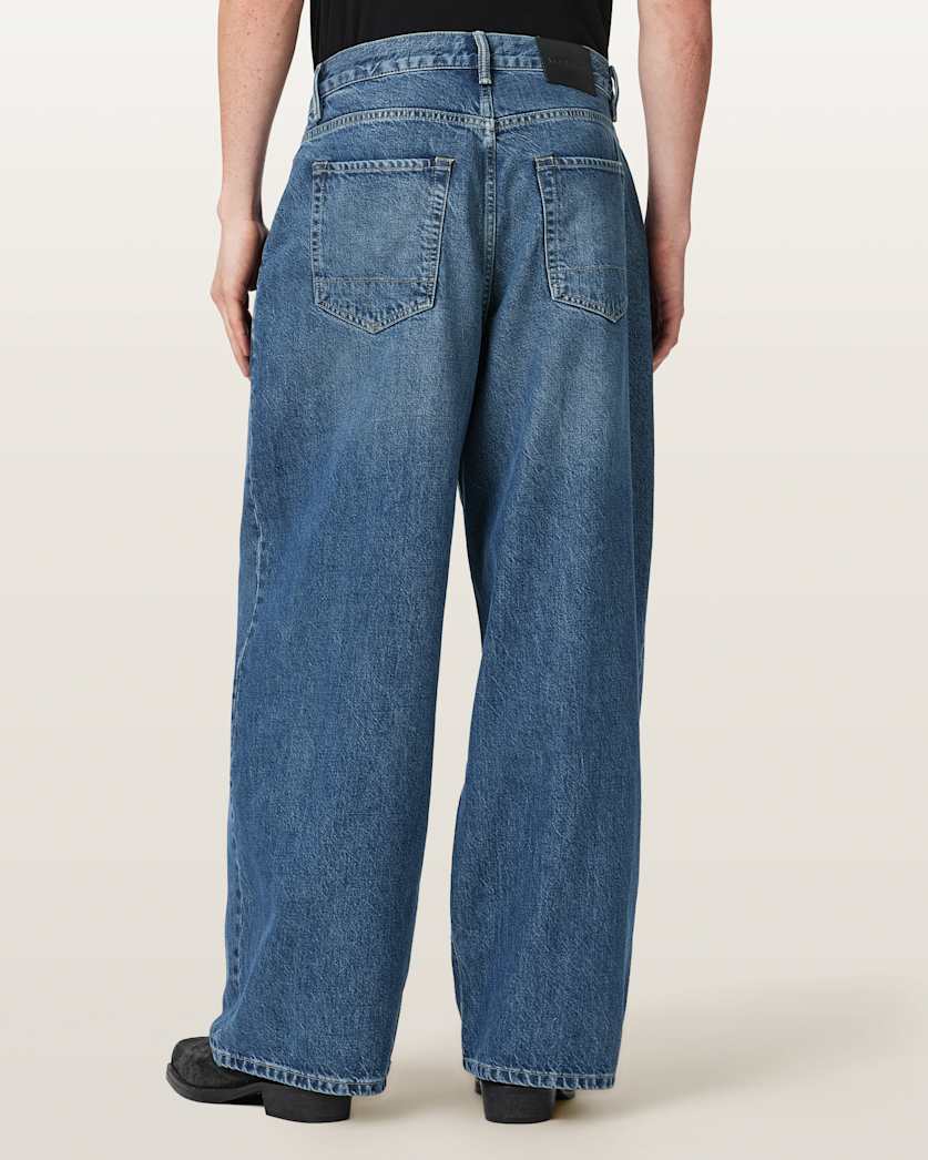 Antique White ג׳ינס לגברים Daze Pleated - Wide Leg ALLSAINTS