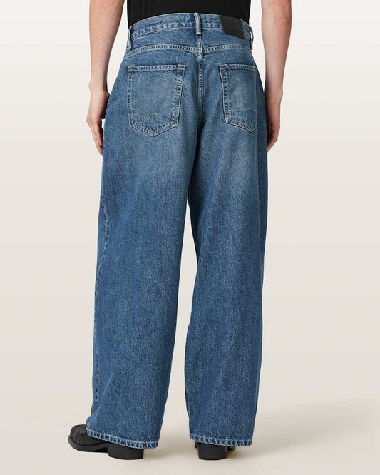 Antique White ג׳ינס לגברים Daze Pleated - Wide Leg ALLSAINTS