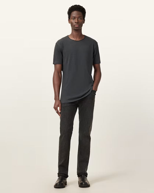 Antique White טי שירט קצרה לגברים Figure ALLSAINTS