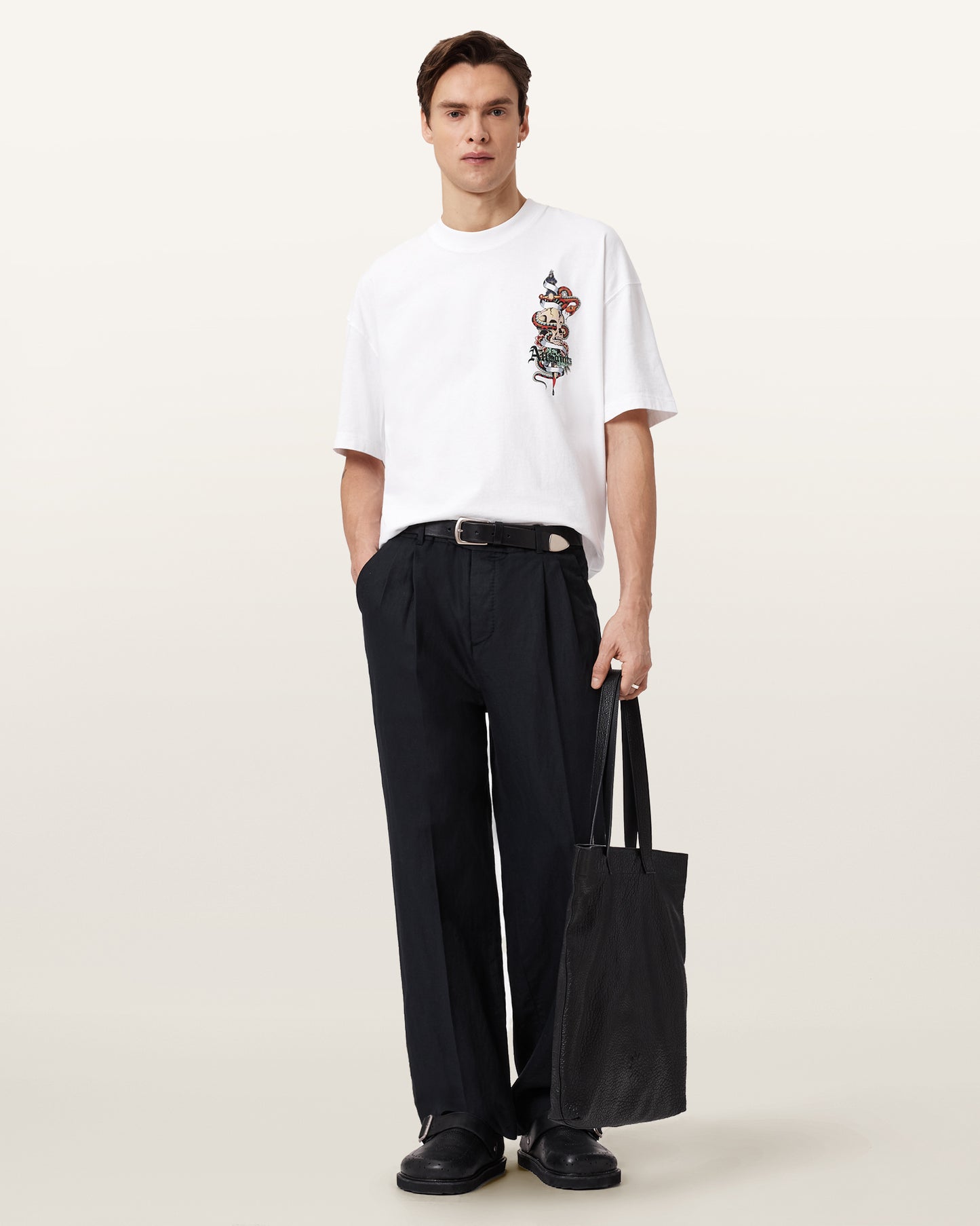 Seashell טי שירט קצרה לגברים Blade ALLSAINTS