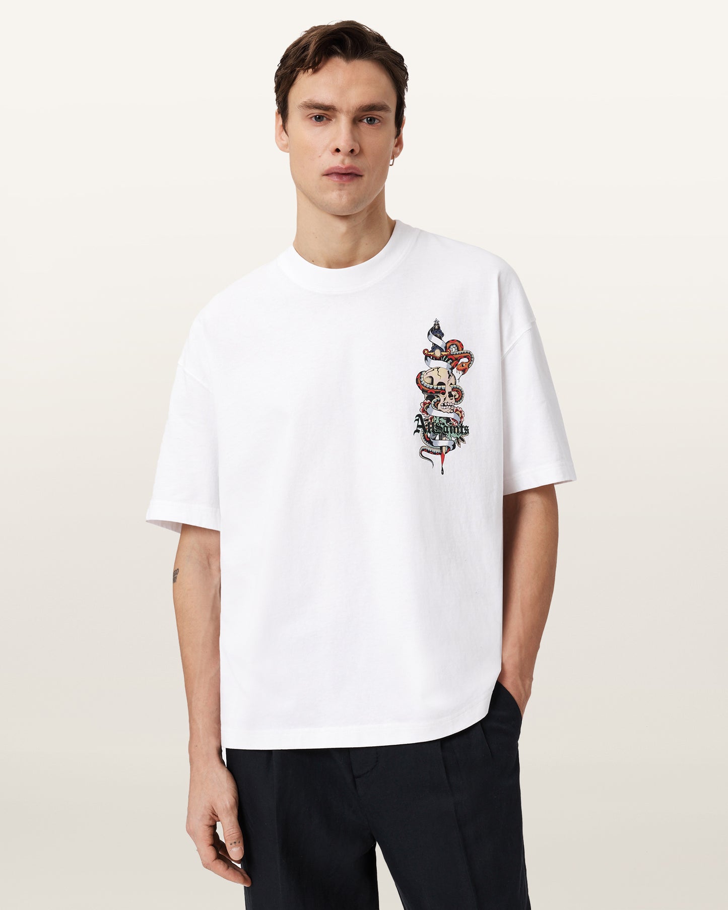 Seashell טי שירט קצרה לגברים Blade ALLSAINTS