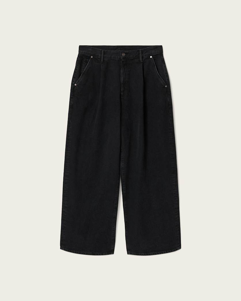 Black ג׳ינס לגברים Daze Pleated - Wide Leg ALLSAINTS