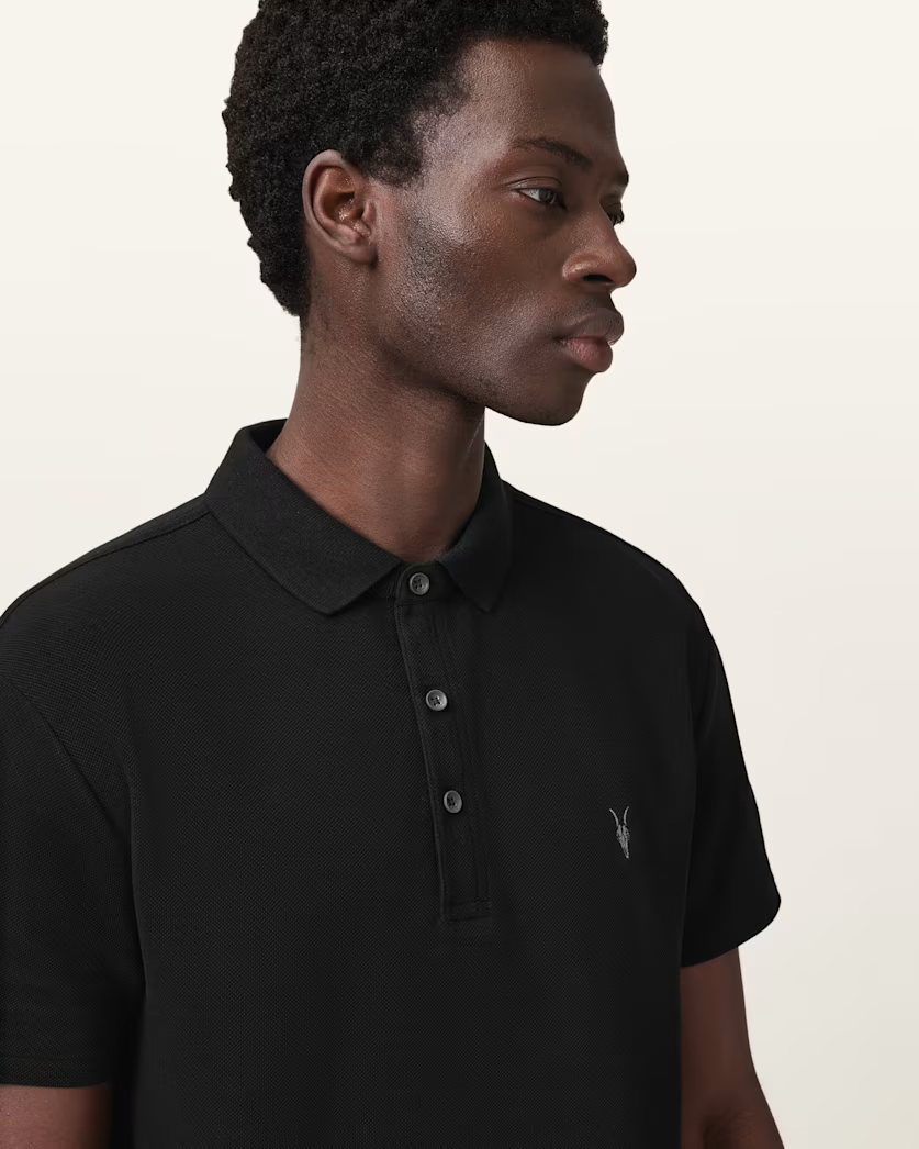 Dark Slate Gray חולצת פולו לגברים Theo ALLSAINTS