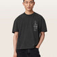 Dark Slate Gray טי שירט קצרה בוקסית לגברים Ignis ALLSAINTS