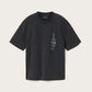 Dark Slate Gray טי שירט קצרה בוקסית לגברים Ignis ALLSAINTS