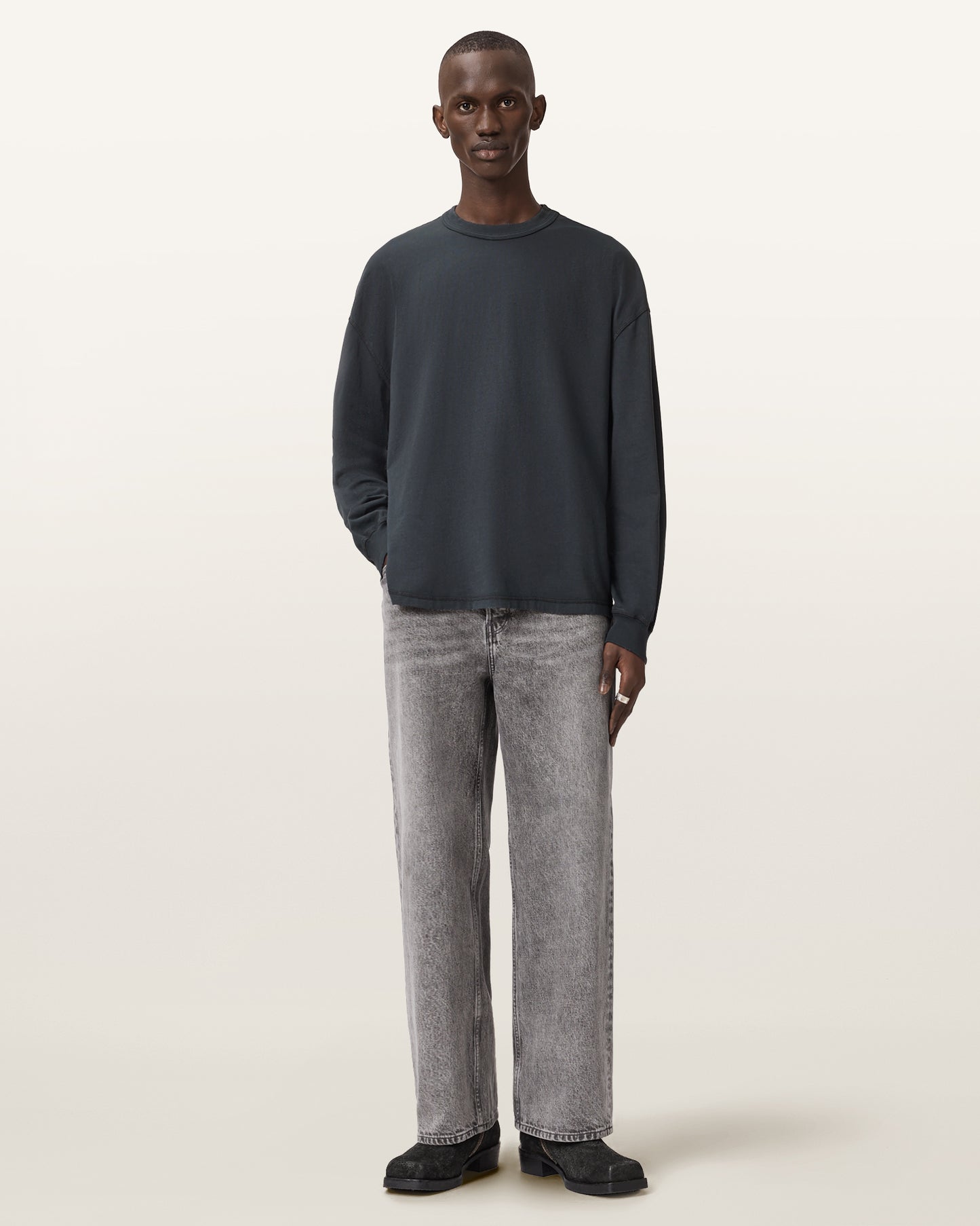 Antique White סווטשירט לגברים Cole ALLSAINTS