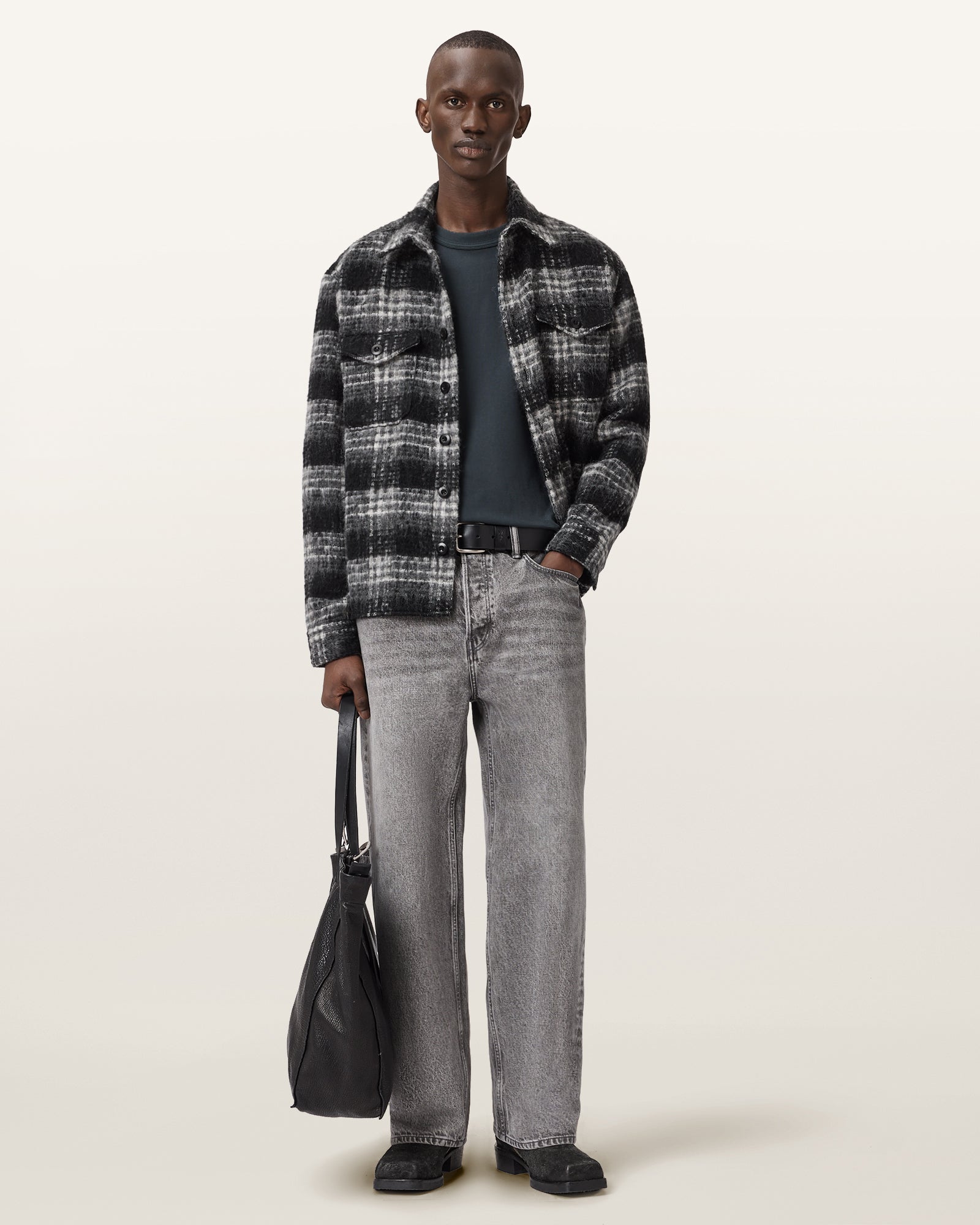 Antique White סווטשירט לגברים Cole ALLSAINTS