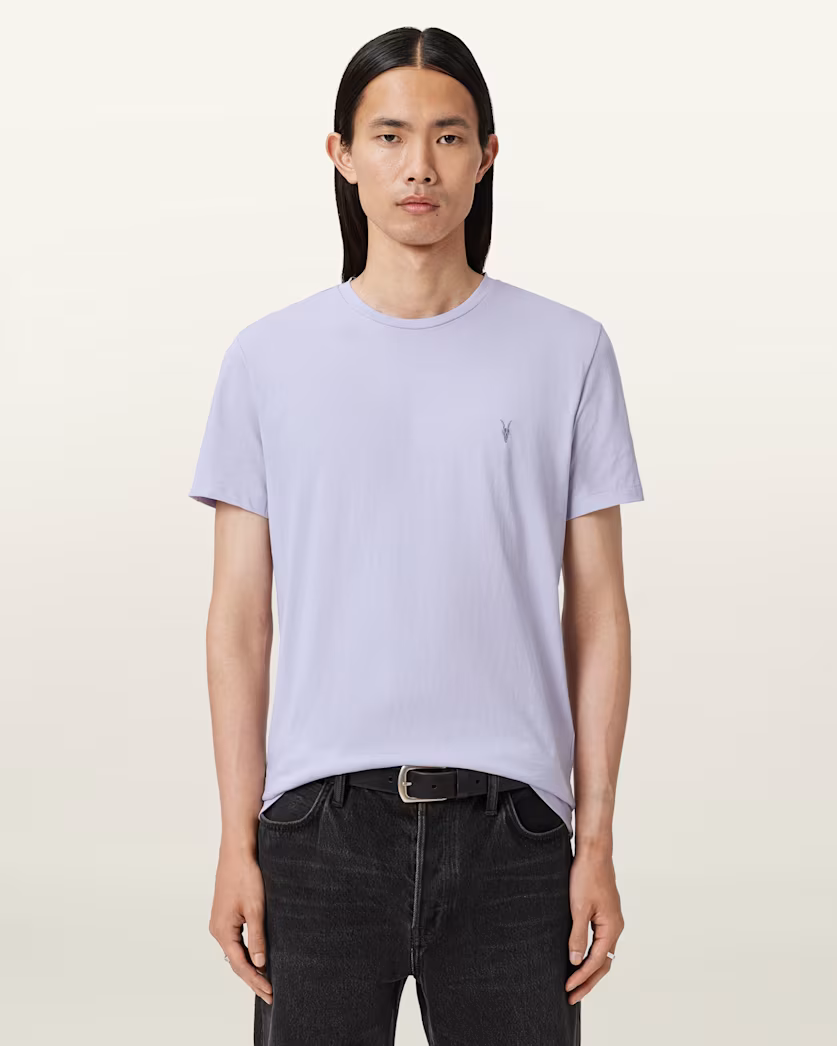 Light Gray טי שירט קצרה לגברים Tonic ALLSAINTS