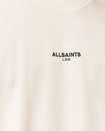 Antique White טי שירט קצרה לגברים Mikro ALLSAINTS