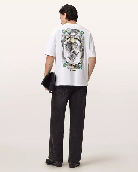 Antique White טי שירט קצרה Mysteries ALLSAINTS