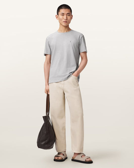 Antique White טי שירט Ramskull לגברים Flax ALLSAINTS
