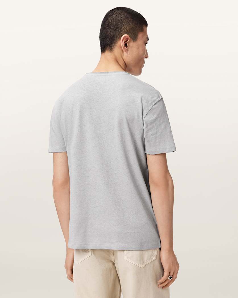 Gray טי שירט Ramskull לגברים Flax ALLSAINTS
