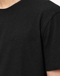 Black טי שירט Ramskull לגברים Flax ALLSAINTS