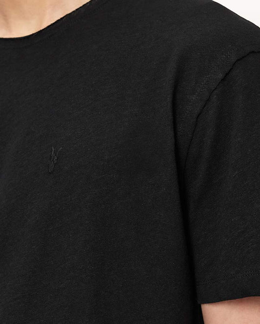 Black טי שירט Ramskull לגברים Flax ALLSAINTS