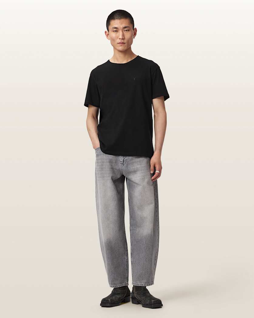 Antique White טי שירט Ramskull לגברים Flax ALLSAINTS