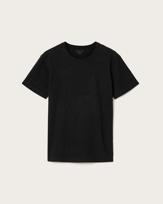 Black טי שירט Ramskull לגברים Flax ALLSAINTS