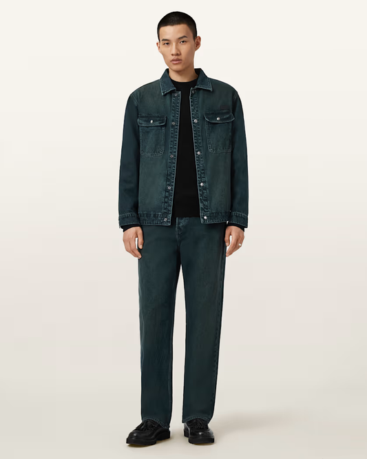 Dark Slate Gray ג'קט ג'ינס לגברים Castleford ALLSAINTS