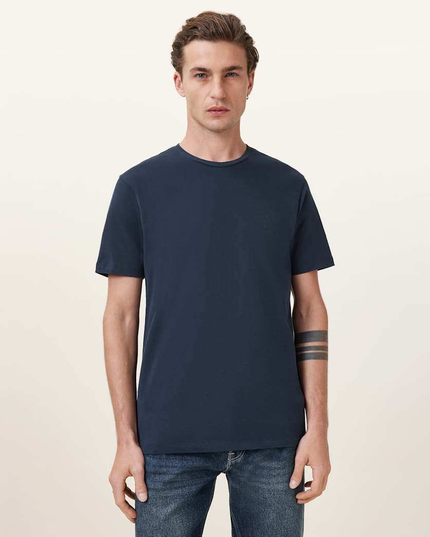 Seashell טי שירט קצרה סלים לגברים Brace ALLSAINTS