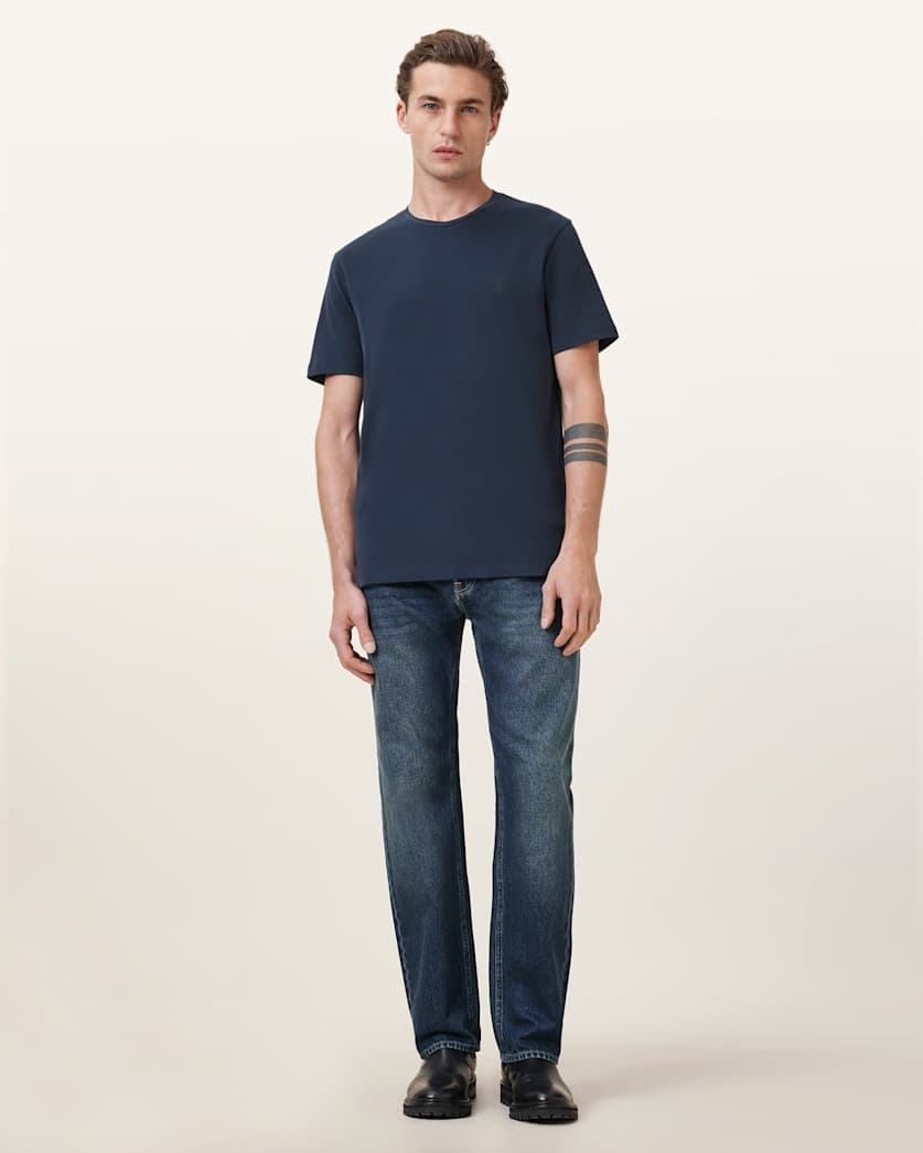 Seashell טי שירט קצרה סלים לגברים Brace ALLSAINTS