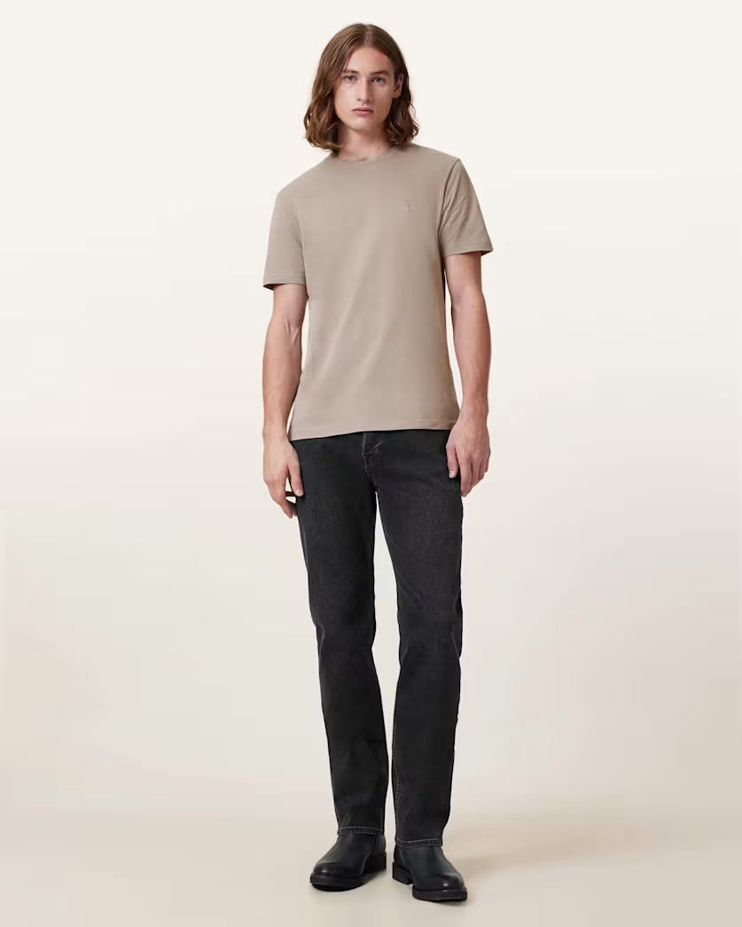 Antique White טי-שירט קצרה לגברים Brace ALLSAINTS