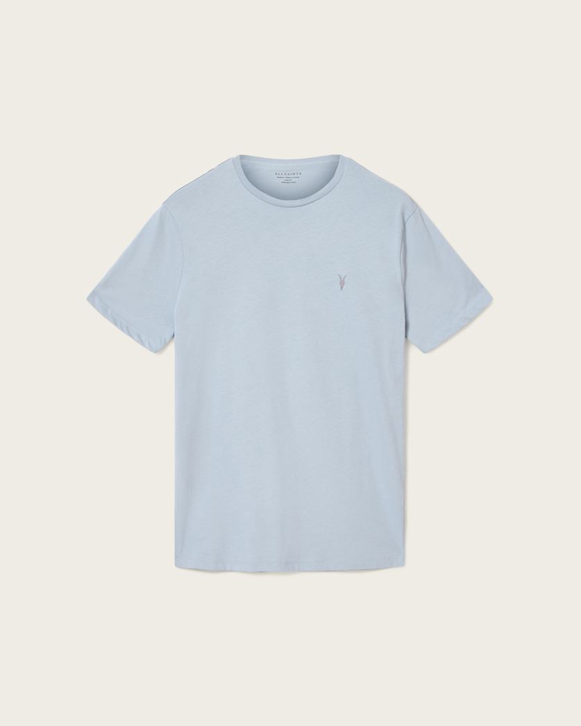 Light Gray טי שירט קצרה לגברים Washed Tee ALLSAINTS