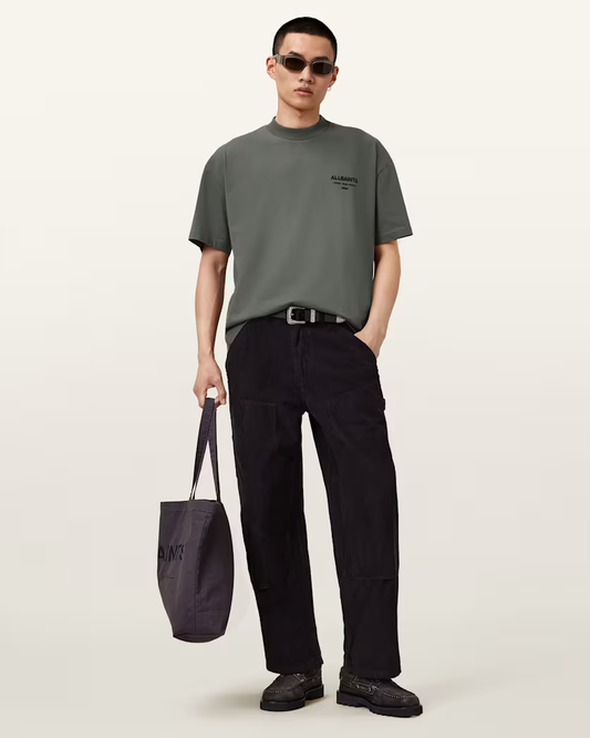 Dark Slate Gray טי שירט קצרה לגברים Xander ALLSAINTS