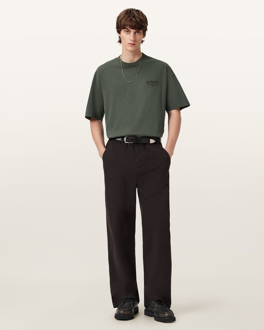 Dark Slate Gray טי שירט קצרה לגברים Xander ALLSAINTS