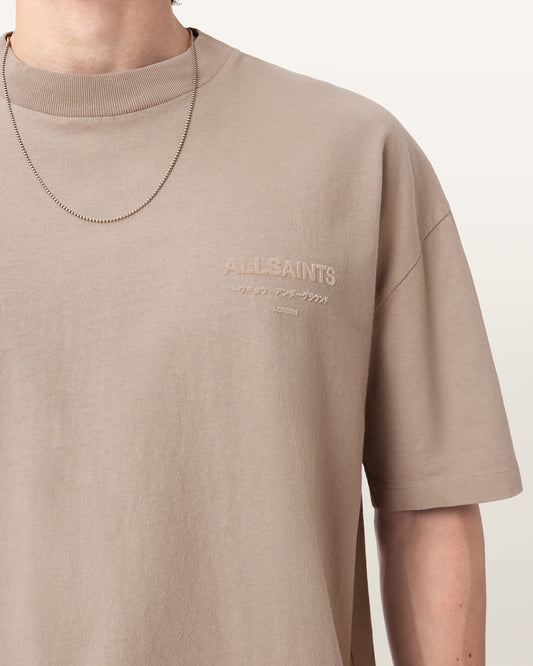 Gray טי שירט קצרה לגברים Xander ALLSAINTS