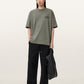 Seashell טי שירט קצרה לגברים Xander SS Crew ALLSAINTS