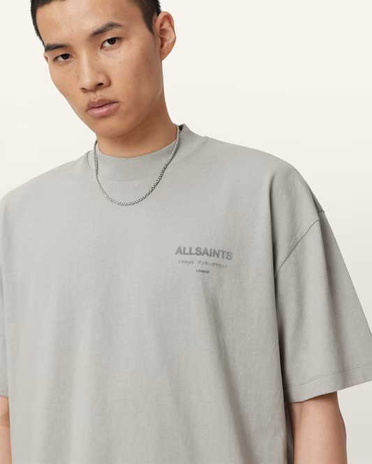 Gray טי שירט קצרה לגברים Xander ALLSAINTS