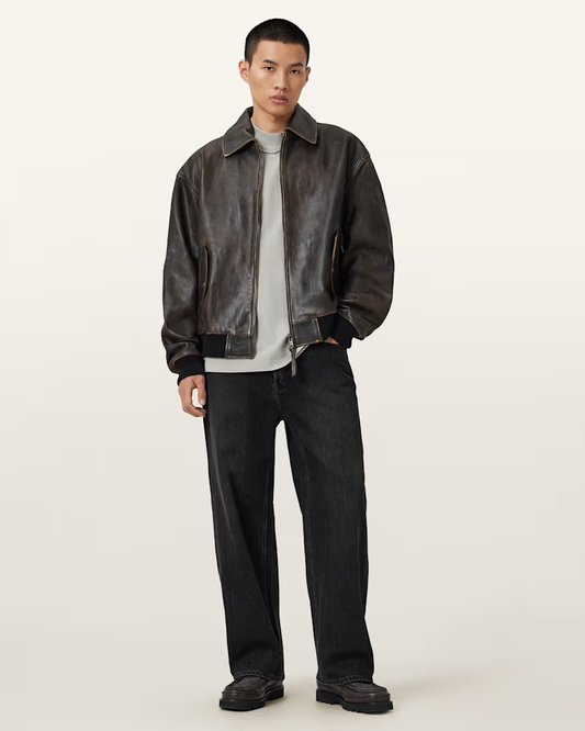 Dark Slate Gray טי שירט קצרה לגברים Xander ALLSAINTS