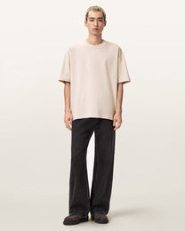 Seashell טי שירט קצרה לגברים Xander Ss Crew ALLSAINTS