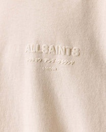 Light Gray טי שירט קצרה לגברים Xander Ss Crew ALLSAINTS