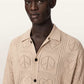 Seashell חולצה מכופתרת קצרה סריג לגברים Arktx Open Stitch ALLSAINTS