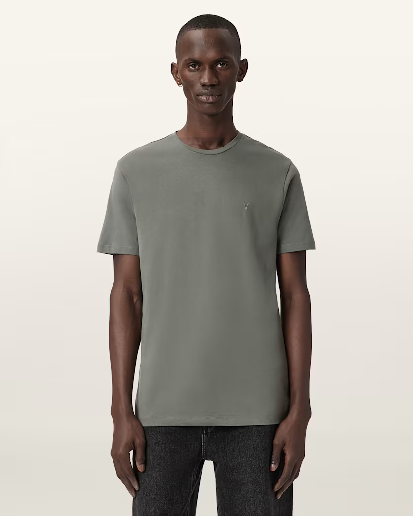 Dark Slate Gray מארז שלישיית טי שירטס לגברים Brace ALLSAINTS