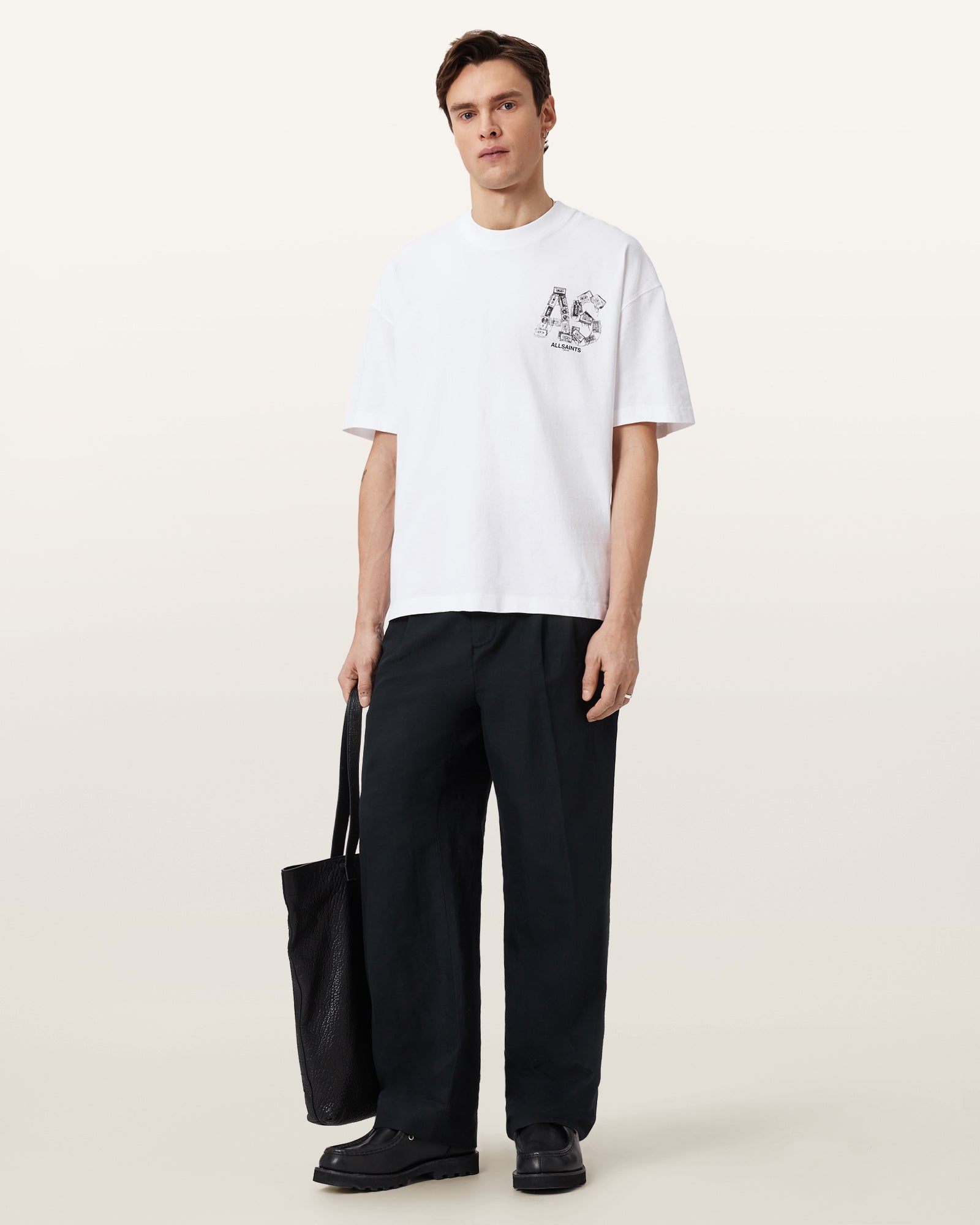 Seashell טי שירט קצרה לגברים Mixtape ALLSAINTS