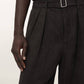 Black מכנסי פשתן לגברים Marko ALLSAINTS