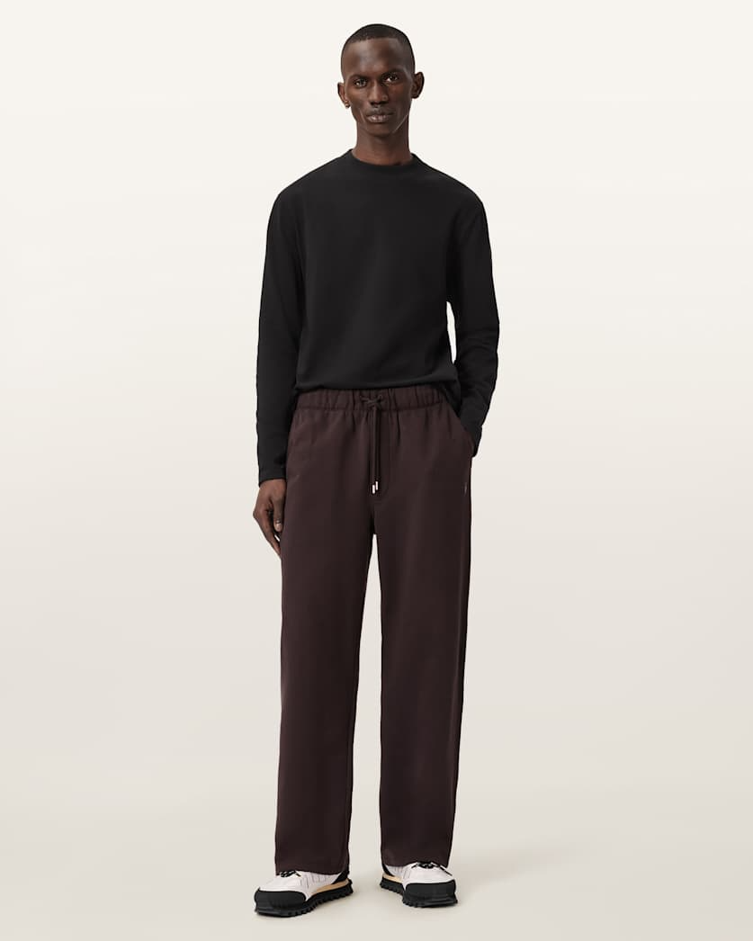 Black מכנסי טרנינג לגברים Asher Sweatpant ALLSAINTS