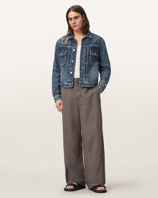 Antique White מכנסיים ארוכים לגברים Echo Trouser ALLSAINTS