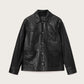Dark Slate Gray ג'קט עור לגברים Biker Jacket ALLSAINTS