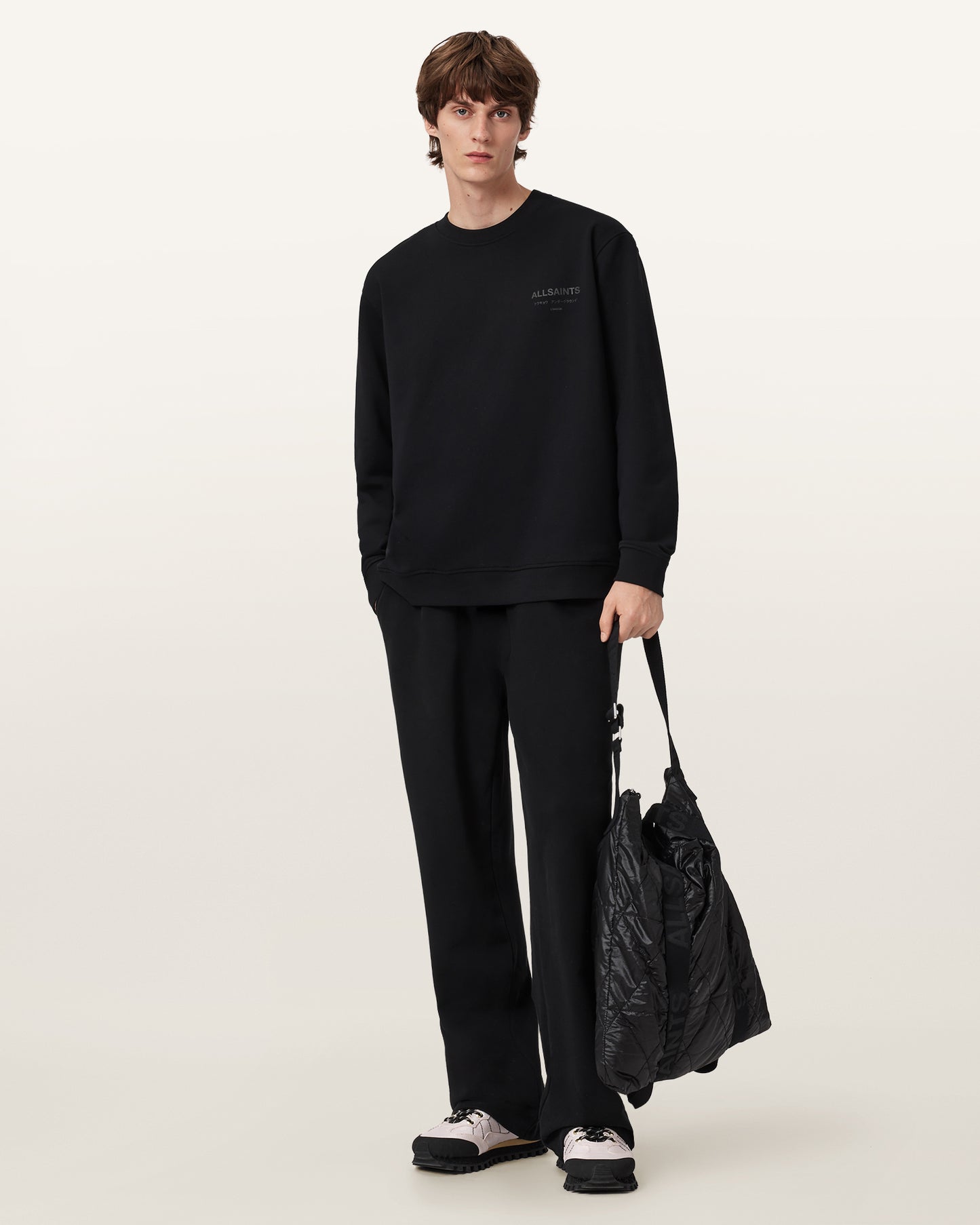 Black סווטשירט לגברים Underground ALLSAINTS