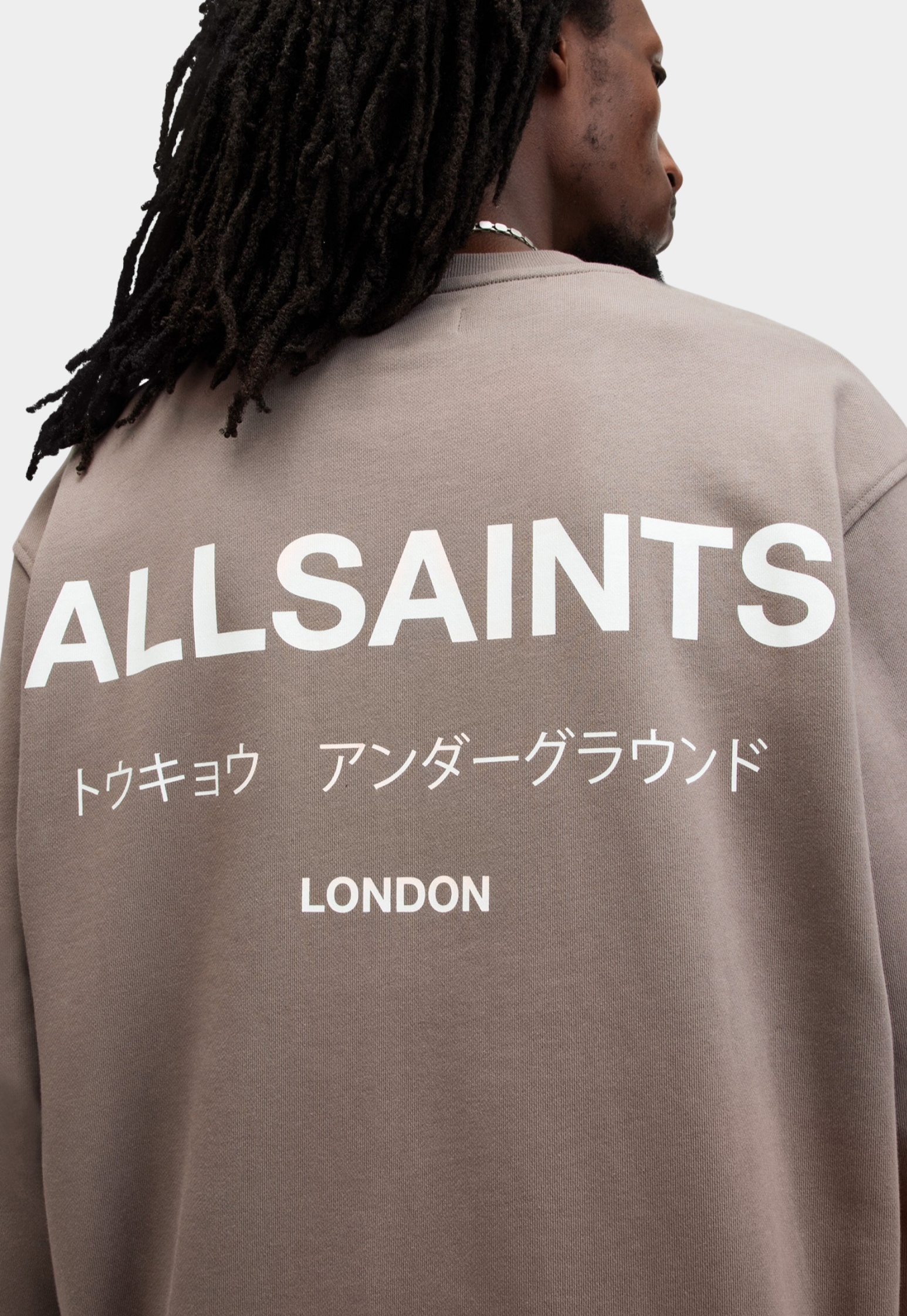 Dim Gray סווטשירט לגברים Underground ALLSAINTS