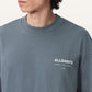 Slate Gray טי שירט קצרה אוברסייז לגברים Backstage ALLSAINTS