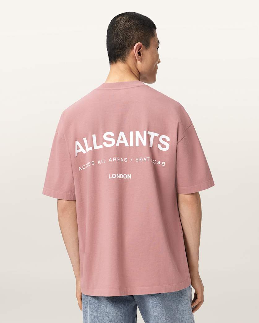 Seashell טי שירט קצרה אוברסייז לגברים Backstage ALLSAINTS